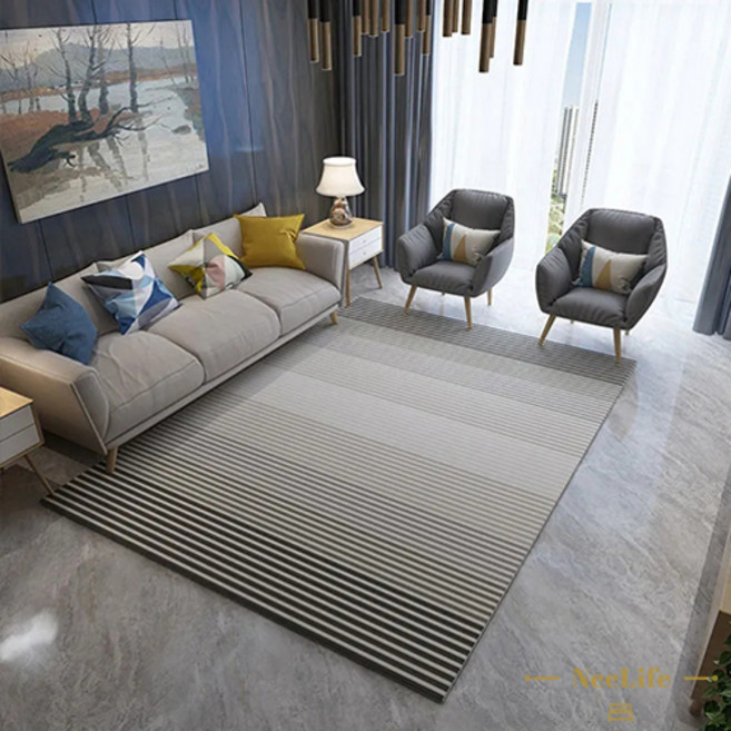 니라이프 북유럽 심플 풍격 양탄자 대면적 거실 양탄자 침실 양탄자 털 없는 얇은 양탄자