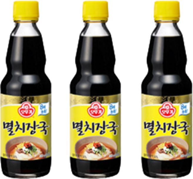 예이니종합물류 오뚜기 멸치 국수장국 3개(360ml*3개)사골멸치육수 다시팩 가쓰오부시 국수장국 육수 냉면양념소스, 360ml, 3개