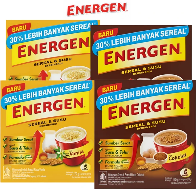 [PERA TRADING] ENERGEN VANILA&CHOCO SET 에너젠 파우더 바닐라 초코, 34g - 쿠팡