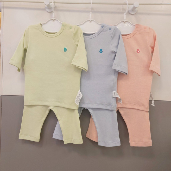 해피랜드 유아용 푸딩 모달골지 7부 내의