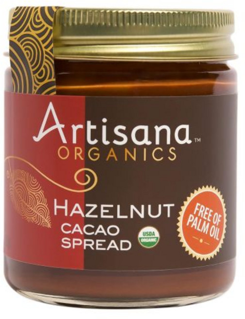 Artisana s Hazelnut Cacao Spread 8 oz No Palm Oil Sweetened 코코넛 설탕, 8 Ounce (Pack of 1), 1개