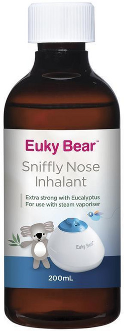 유키 베어 스니플리 노우즈 인헤일런트 200ml Euky Bear Sniffly Nose Inhalant 200ml, 1개