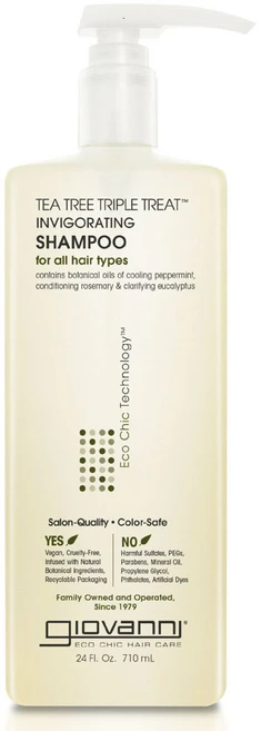 지오바니 티 트리 트리플 트리트 활력 샴푸, 710ml, 1개 - 쿠팡