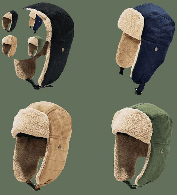 방한모자 방한 귀도리 이어머프 겨울 털모자 귀달이 군밤모자