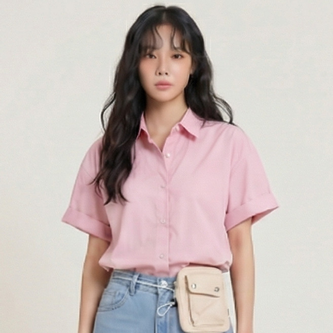드마엘 여성 어반 루즈핏 코튼 셔츠 (5color) + 델로나