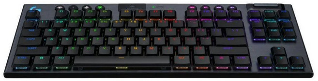 Logitech G915 X LIGHTSPEED TKL 機械式遊戲鍵盤, 黑色, 青軸