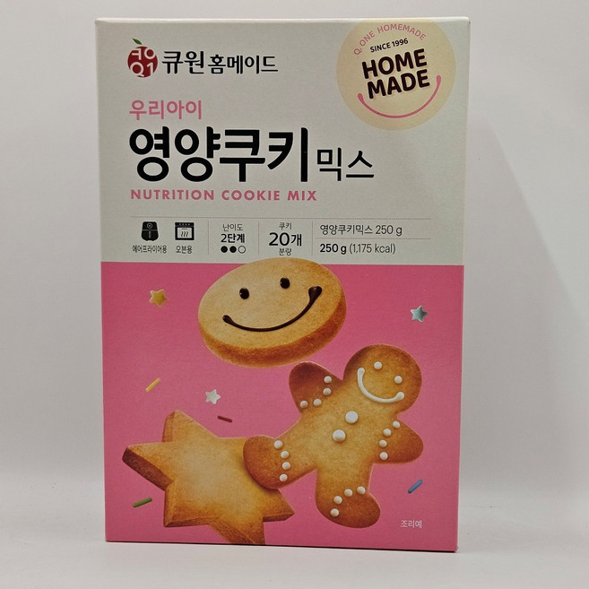 큐원홈메이드 우리아이 영양쿠키믹스 오븐용, 250g, 1개