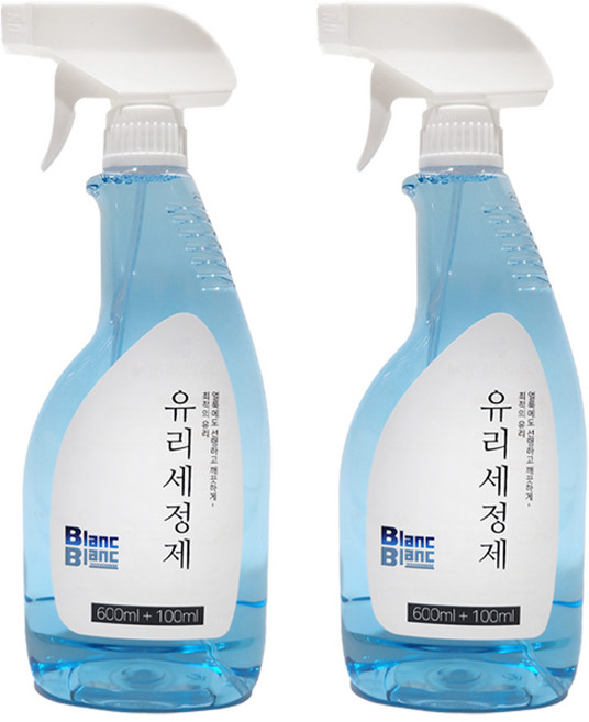 600+100ml 대용량 블랑블랑 유리세정제 12개/유리 광택제 좋은세상 협동조합, 4개, 700ml