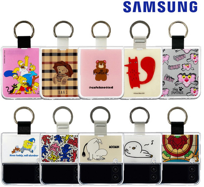 1+1 삼성 갤럭시 Z플립4 링 팔레트 클리어 링 케이스 전용