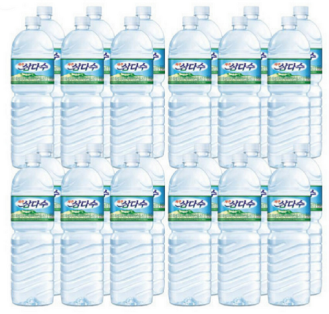 제주 삼다수 유라벨/무라벨 랜덤 발송, 2L, 24개