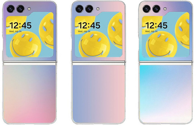 갤럭시 Z플립5 컬러 후면 스티커 flip5 디자인 제작 풀커버 스킨 커스텀 보호 필름, 1개