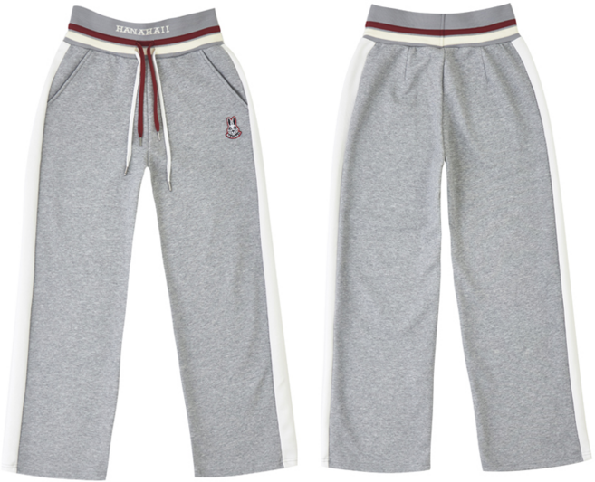 HANAHAII 하이웨스트 와이드 팬츠