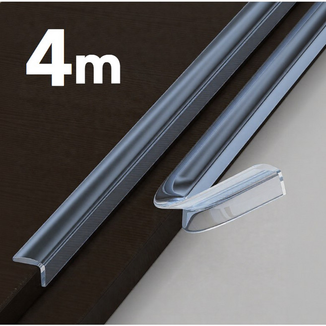 [우리집 안전 지킴이] 칠이오 4세대 문 가구 서랍장 모서리 보호대 투명 2개, 깨끗한 투명, 2EA