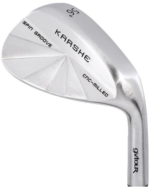 지브이투어 카르쉐 CNC 밀링 스핀그루브 백스핀 웨지, R, 52도, 카르쉐 웨지