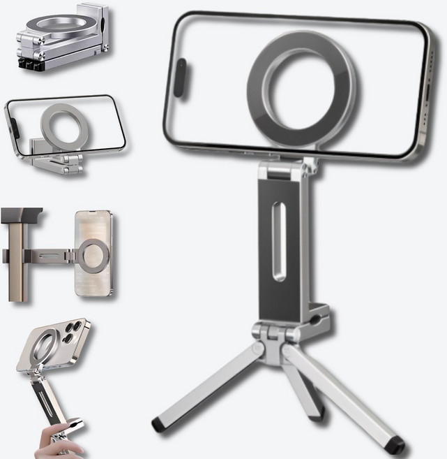 코메르시 멀티형 맥세이프 거치대, 1개, 실버