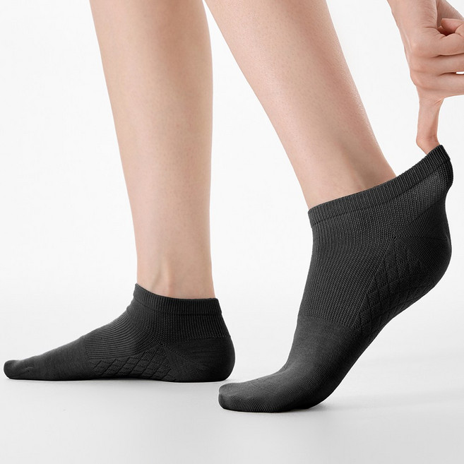 코튼위스퍼 남성용 봄발목양말 순면 프리미엄 5켤레