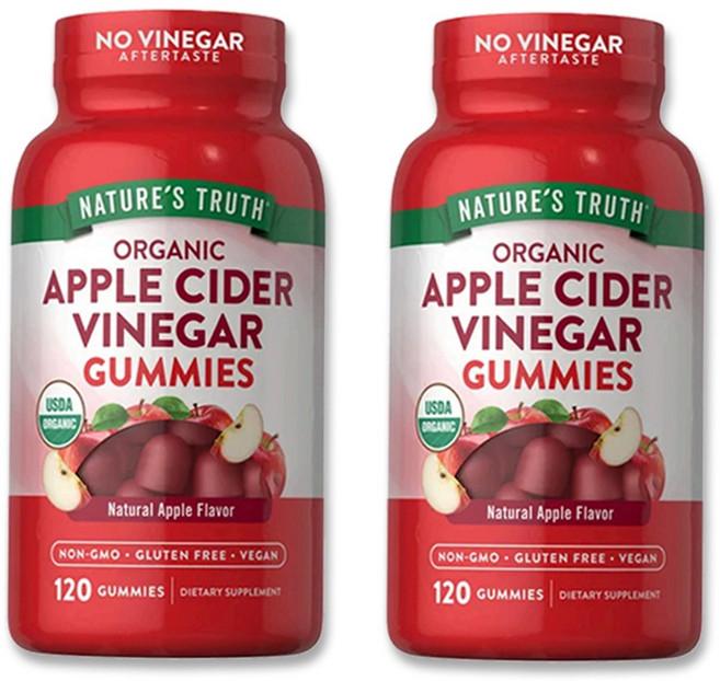 네이쳐스 트루 nature's truth 사과식초 젤리 120개, 2개, 120정