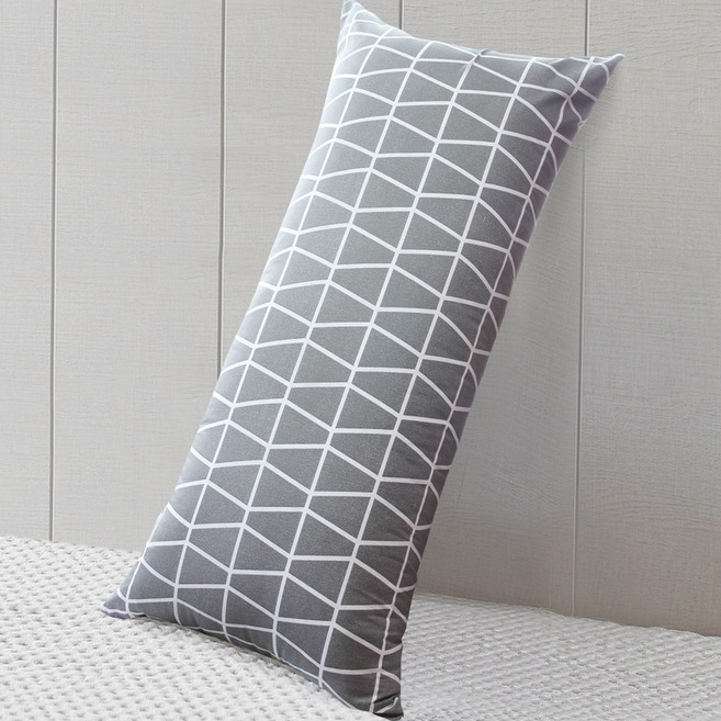 네모라인 국내생산 스마일 등받이 침대 헤드 등 쿠션 커버 (솜 별도), 모던그레이, 1개