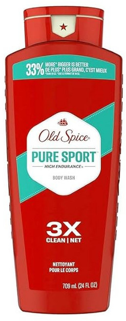 OLD SPICE 올드 향신료 BODY WASH PURE SPORT 24oz/709ml 바디 워시 바디 비누 남성 향기 순수 스포츠 수입품 OSS 일본어 표기의 라벨 첨부