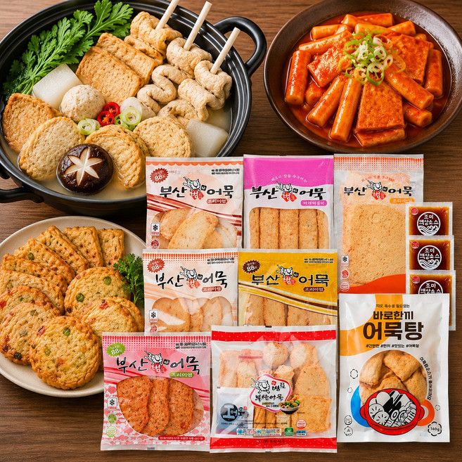 범표어묵 온가족 반찬용 수제 종합 모듬어묵 대용량 2500g 스프포함, 1세트, 2.5kg