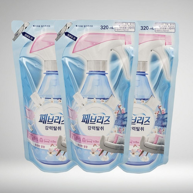 섬유유연제리필 페브리즈 섬유탈취제 리필 은은한향 320mlx3개, 빠른배송