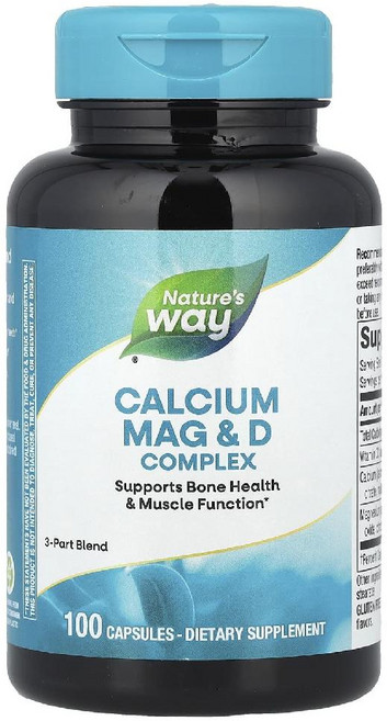 네이처스웨이 칼슘 마그네슘 비타민D 컴플렉스 Calcium Mag D 캡슐 100정, 1개