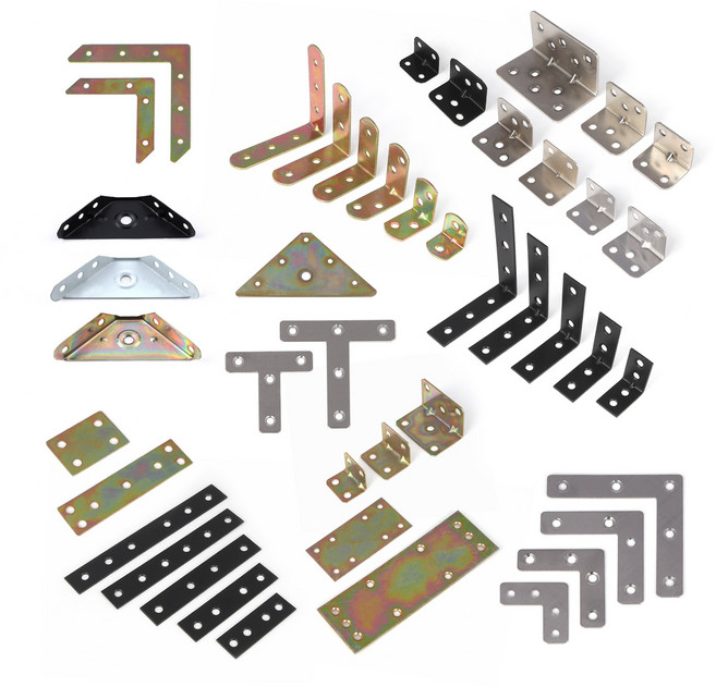 꺽쇠 평철 코너철 브라켓 스텐 ㄱ자 보강 연결철물, 12)3번 ㄱ자평철 블랙(80X16X1), 1개