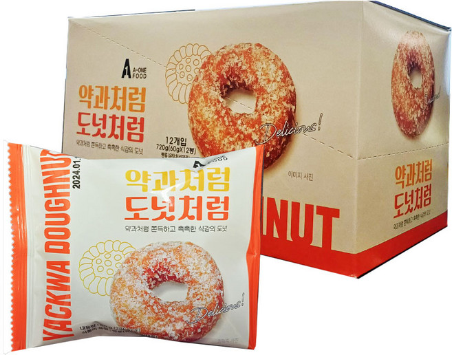 에이원 약과처럼 도넛처럼, 60g, 12개