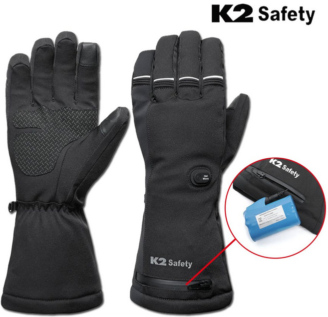K2 발열장갑 충전식 온열 보온 온도조절 NEW