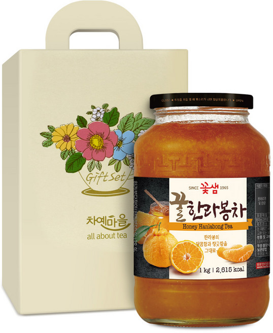 차예마을 한라봉차 꿀 과일 청 선물세트.., 1개