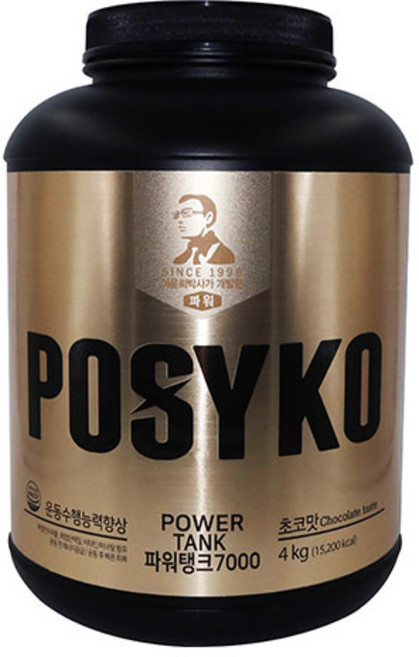[Weshop] 파시코 파워탱크 7000 딸기맛 단백질 보충제, 4kg, 1개