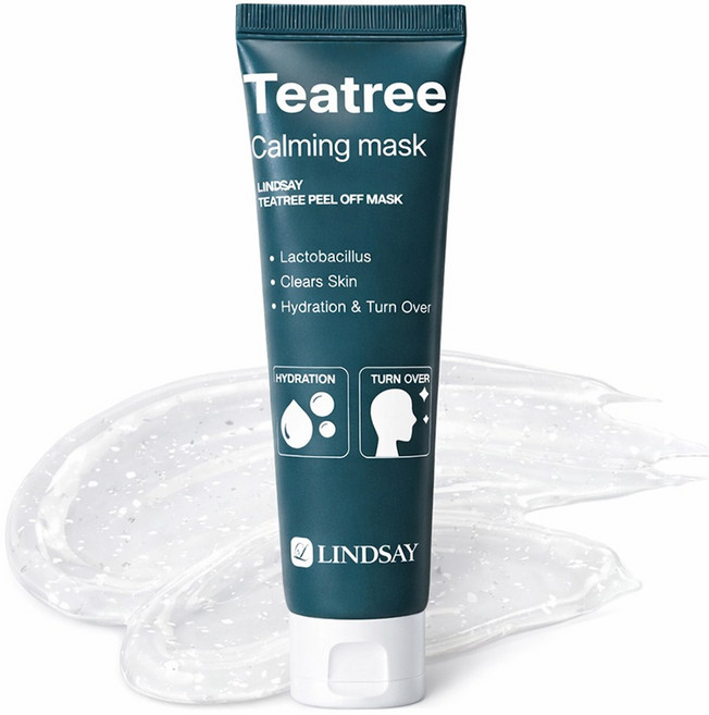 린제이 티트리 진정팩 얼굴피부 모공 피지 수분 쿨링 마스크 필오프팩, 1개, 1개입