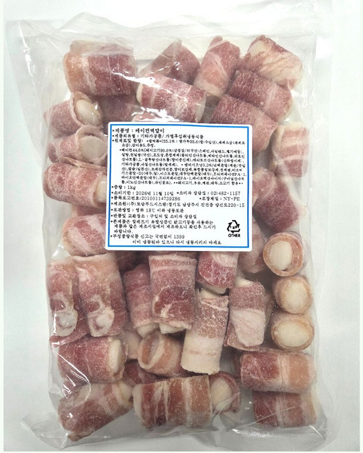 [유통기한임박 26.11.20]베이컨 떡말이, 1개, 1kg