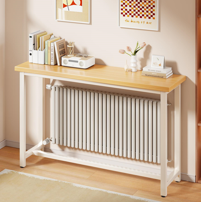 긴 사이드테이블 초슬림 일자 롱테이블 틈새 수납 테이블, white