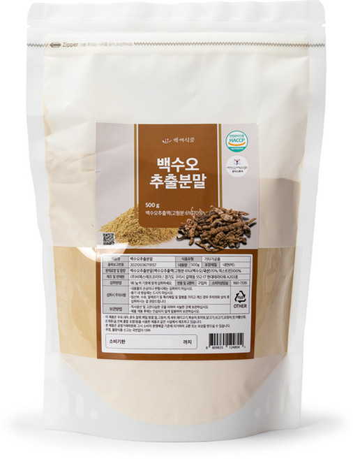 국내산 백수오 추출분말 500g HACCP 인증제품, 1개