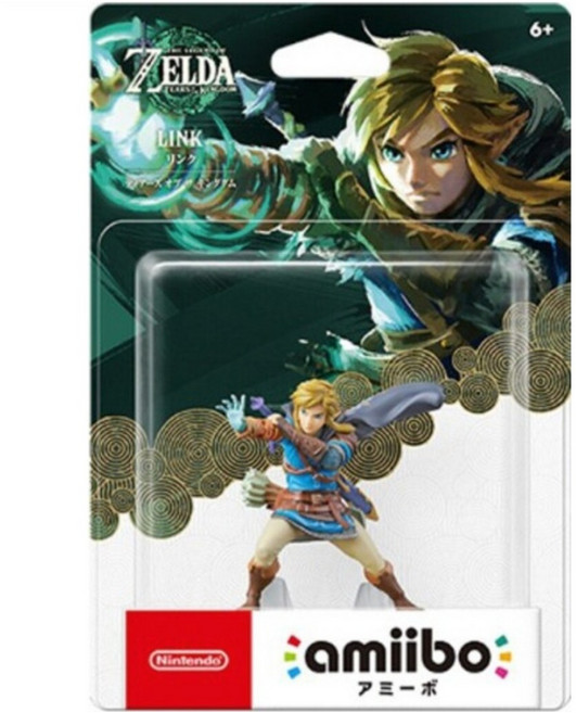 젤다의 전설 amiibo 아미보 링크 티어스 오브 더 킹덤 왕국의 눈물 젤다 왕눈, 1개