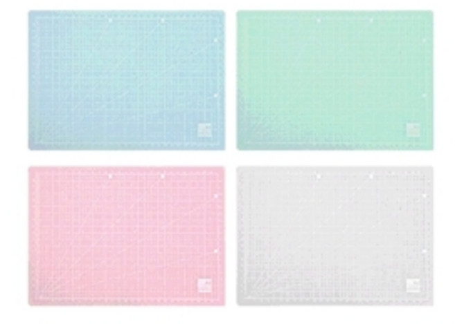 [동화오피스] 반투명 커팅매트 A1 90x62cm / 책상매트 칼판, 블루