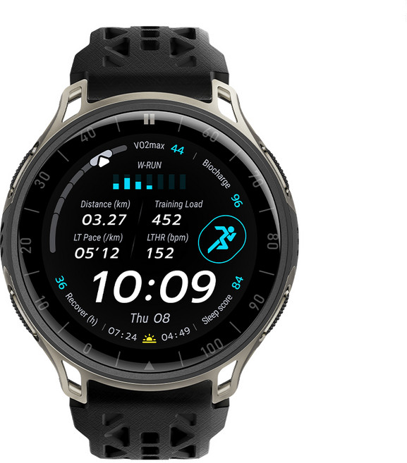 어메이즈핏 스마트워치 CHEETAH 2 PRO, GPS + 블루투스, 4.8cm, 블랙