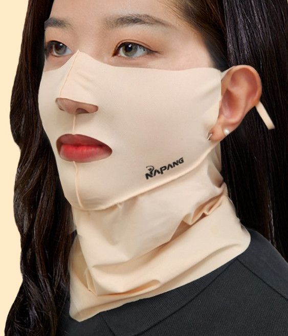 네이팡 넥타입 스포츠 훼이스 가드 마스크, 라이트스킨, 1개