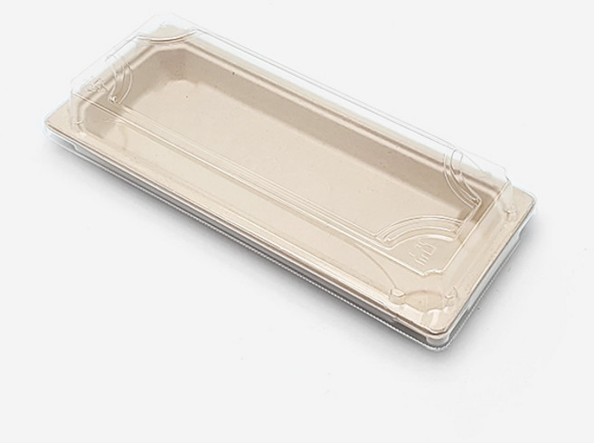 더팩컴퍼니 친환경 펄프 초밥용기 EG-0.6 600개(뚜껑포함), 600개, 1세트