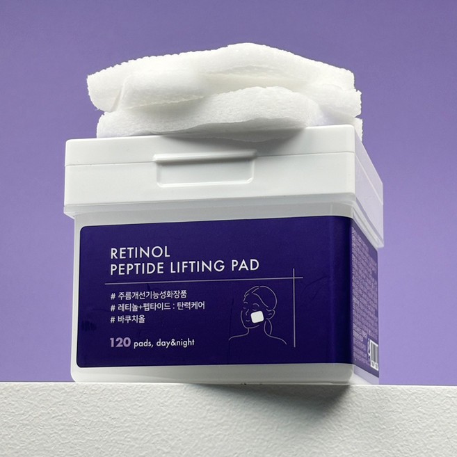 더말 레티놀 펩타이드 리프팅 모공 패드 펩타티놀 바쿠치올 함유 임상테스트완료, 1개, 1개입