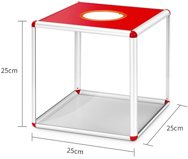 솔브릭 아크릴 응모함, 1개, 투명
