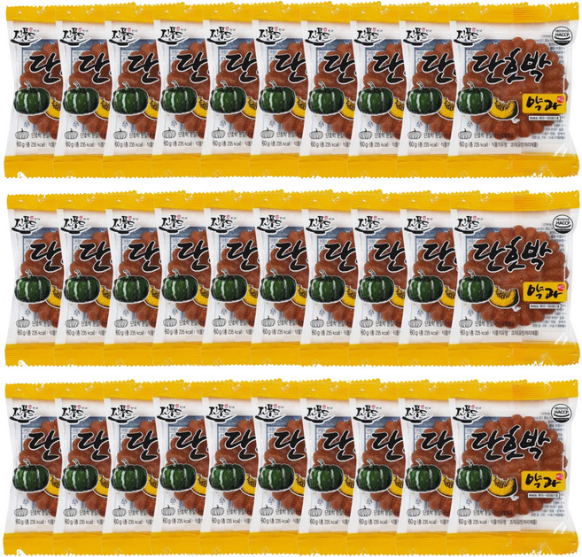 진푸드 단호박 약과, 30개, 60g