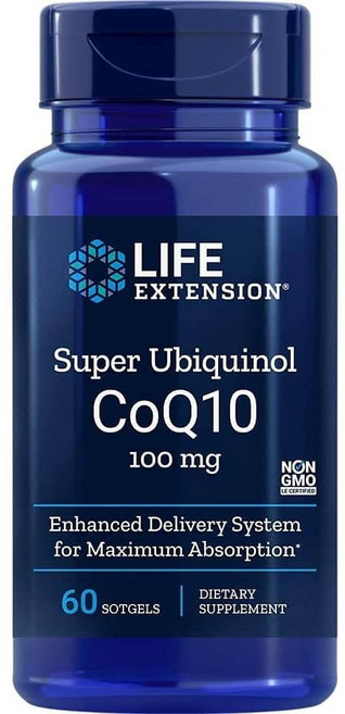 LIFE EXTENSION 泛醇輔酶Q10軟膠囊 100mg, 60顆, 1罐