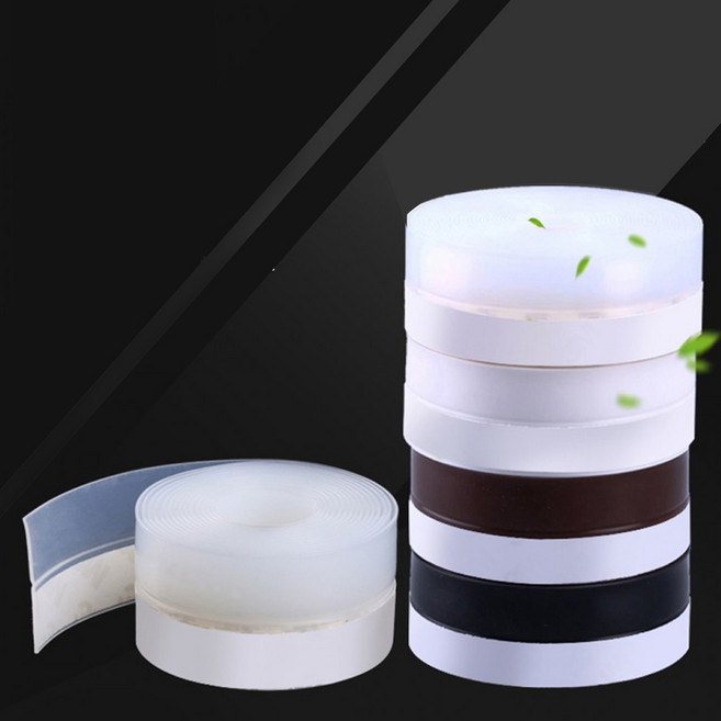 창문하단문풍지 실리콘틈새차단테이프, 문틈바람막이YD 45mm 화이트