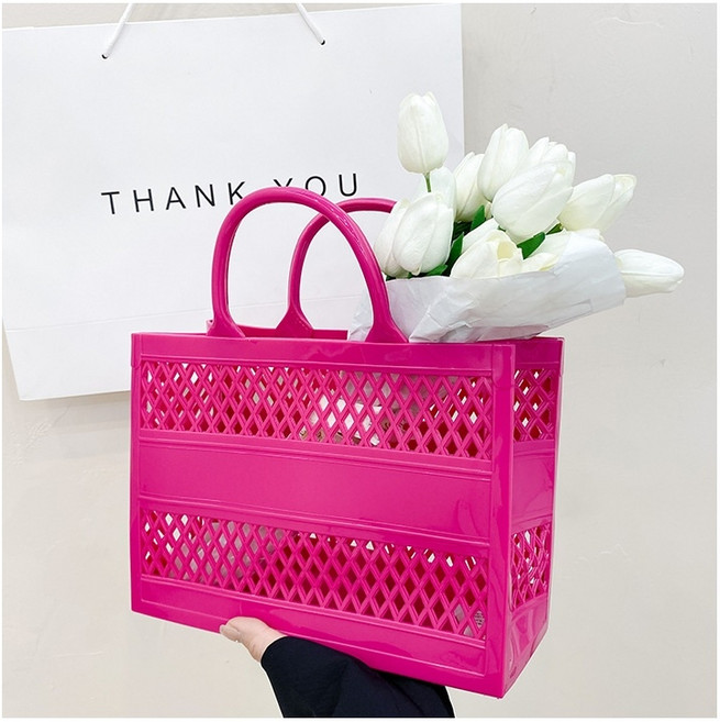 목욕바구니대형 샤워 휴대용 여름 수납백 편의점 슈퍼 대용량 가방 블랙그린 빅사이즈 대형, J, 1개