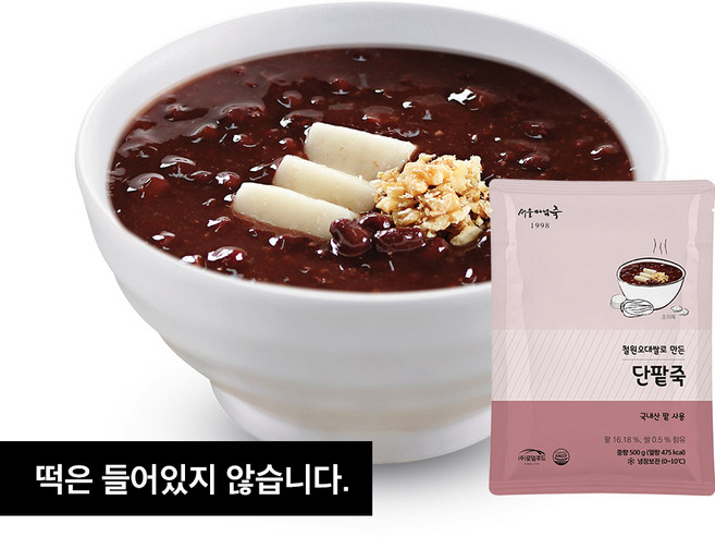 SP006 로뎀푸드 서울마님죽 단팥죽, 500g, 1개