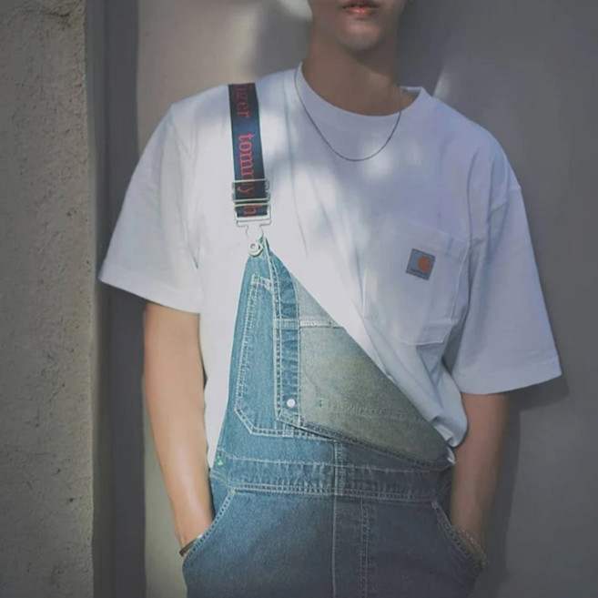 칼하트 K87 남성용 포켓 반팔티셔츠 여자