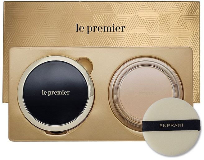 엔프라니 르 프리미어 커버링 팩트 21호 본품+리필 /밀착커버 톤업광채 보습케어, 1개, 21호 라이트 베이지