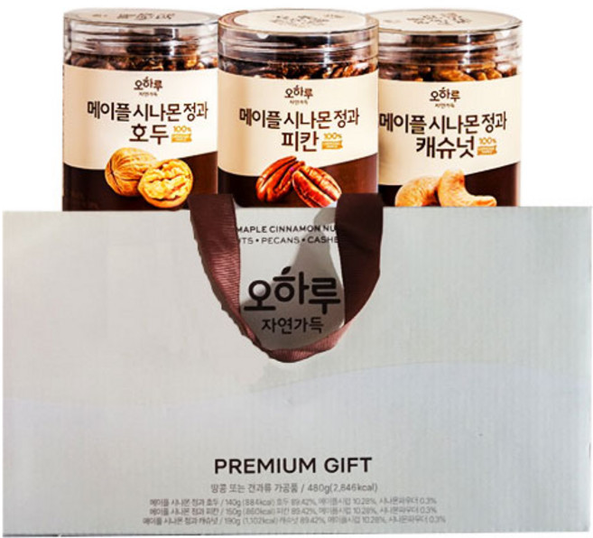 오하루 자연가득 프리미엄 메이플 시나몬 정과, 1개, 480g